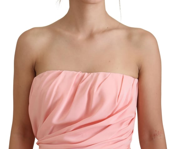 Strapless Draped Cocktail Dress - Image 4
