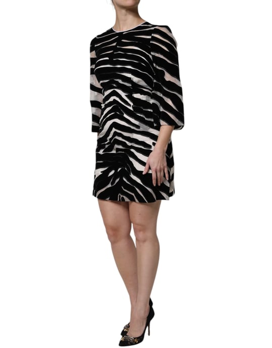 Zebra Print Mini Dress - Image 3