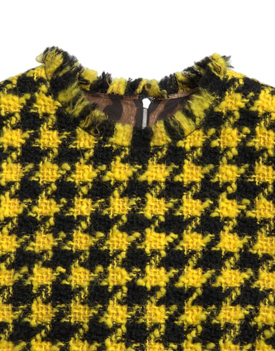 Houndstooth Mini Klänning Ärm- och Skiftklänning - Image 5