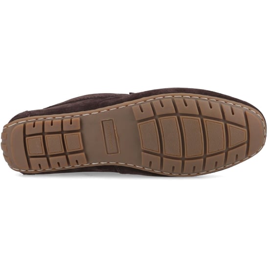 Hush Puppies Ralph Suède Leren Heren Bruine Instappers - Image 3