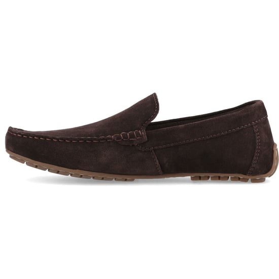 Hush Puppies Ralph Suède Leren Heren Bruine Instappers - Image 4