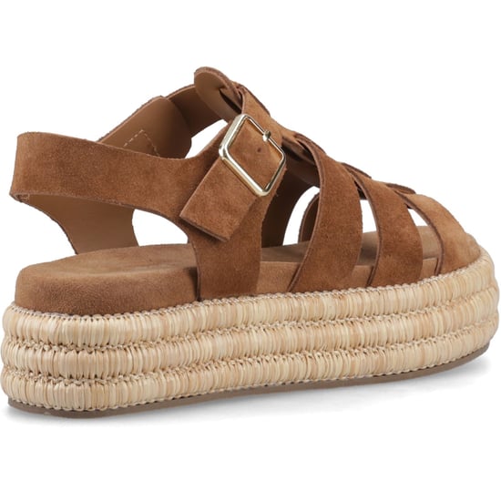 Hush Puppies Rosetta Gladiator Leren Dames Tan Sandalen - Image 2