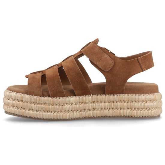 Hush Puppies Rosetta Gladiator Leren Dames Tan Sandalen - Image 4