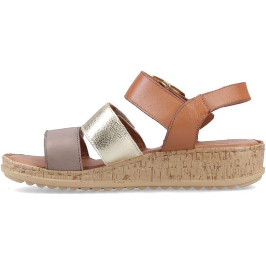 Hush Puppies Eliana Sandal Läder Kvinnor Guld Sandaler - Image 4
