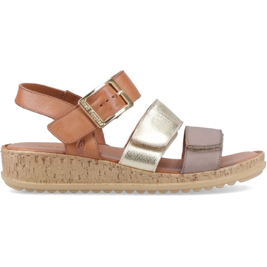 Hush Puppies Eliana Sandal Läder Kvinnor Guld Sandaler - Image 5