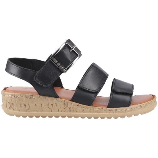 Hush Puppies Eliana Sandal Läder Dam Svarta Sandaler - Image 5