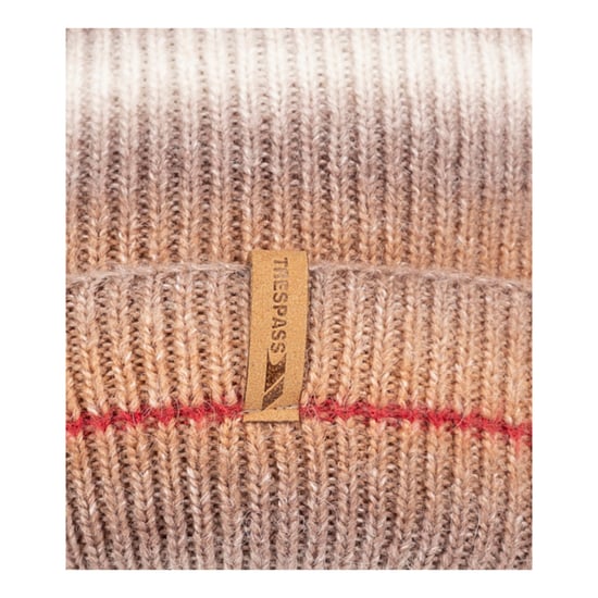 Trespass Chevron Beanie Unisex Vuxen (Beige) - Image 4