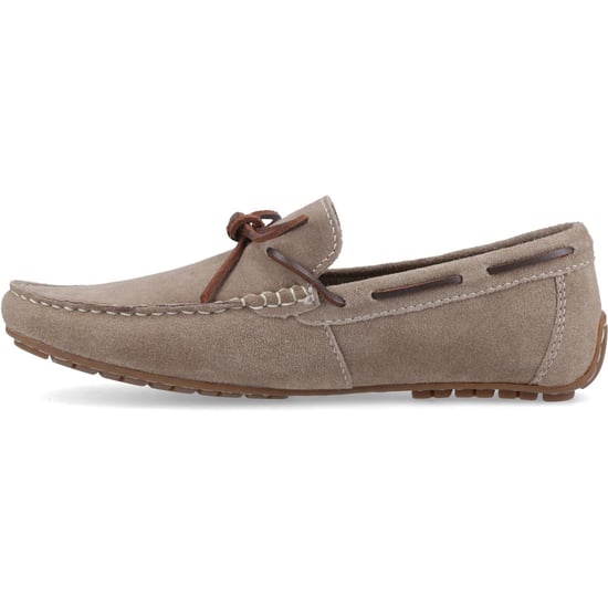 Hush Puppies Reuben Boat Shoe Suede Men's Taupe Boat Shoes - Image 4
