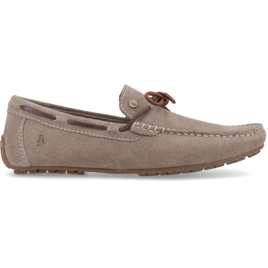 Hush Puppies Reuben Boat Shoe Suede Men's Taupe Boat Shoes - Image 5