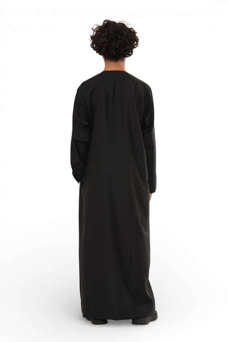 Kinderen jongens zwarte Eid Marokkaanse Thobe gewaad Djellaba Ramadan Eid Jubba-LFS K-HM10 - Image 5