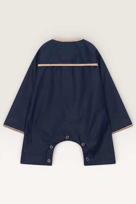 Kids Boys Navy Baby Ramadan Moroccan Thobe Robe Emirati Eid Jubba LFS-B-TT003 - Image 3