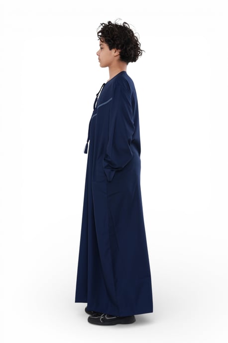 Kinderen jongens Marine Eid Marokkaanse Thobe Robe Djellaba Ramadan Eid Jubba-LFS K-HM10 - Image 4