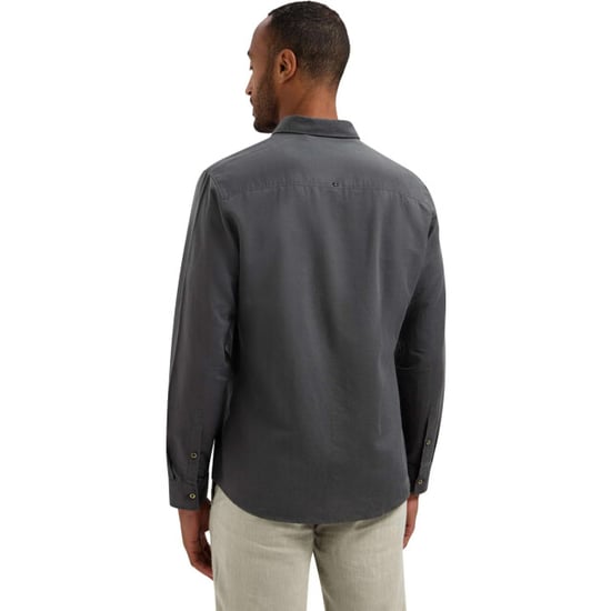 No Excess Shirt with linen dark steel - Image 3