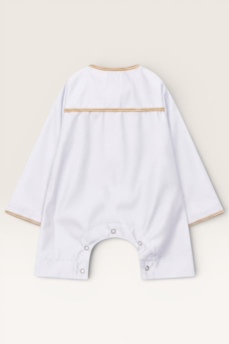 Kids Boys White Baby Ramadan Moroccan Thobe Robe Emirati Eid Jubba LFS-B-TT003 - Image 3