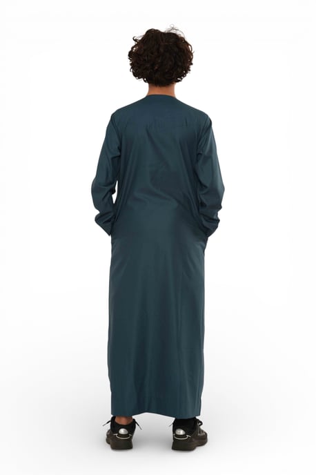 Kids Boys Blue Ramadan Eid Moroccan Jubba Robe Muslim Djellaba Thobe LFS -K-TT008 - Image 5