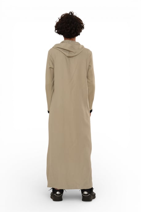 Kinderen jongens grijs Eid hooded Marokkaanse Thobe gewaad Djellaba Ramadan Jubba LFS- K-HM3 - Image 5
