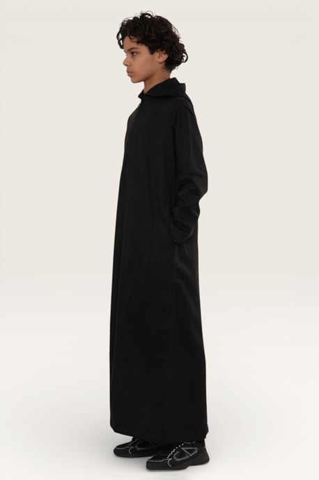 Barn Pojkar Svart Huva Eid Marockansk Jubba Morgonrock Ramadan Eid Thobe LFS - K-HM12 - Image 3