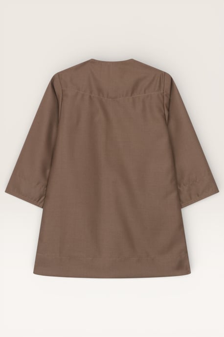 Barn Pojkar Brun Baby Ramadan Marockansk Thobe Morgonrock Emiratisk Eid Jubba LFS-B-TT001 - Image 3