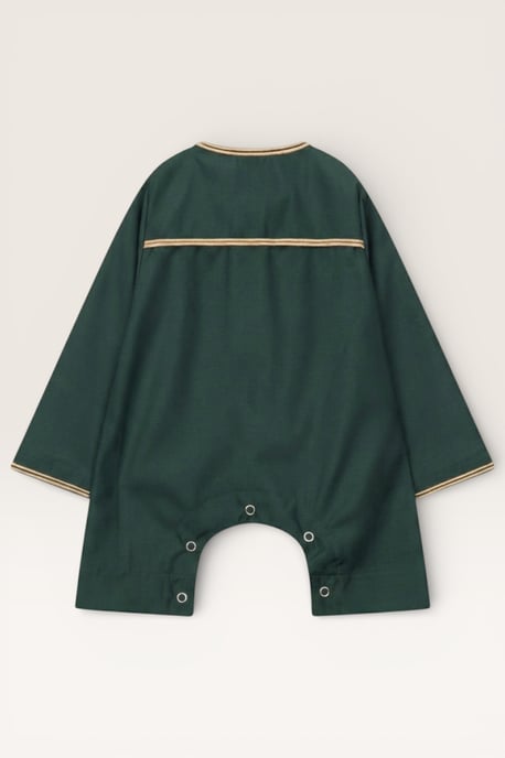 Kids Boys Green Baby Ramadan Moroccan Thobe Robe Emirati Eid Jubba LFS-B-TT003 - Image 3