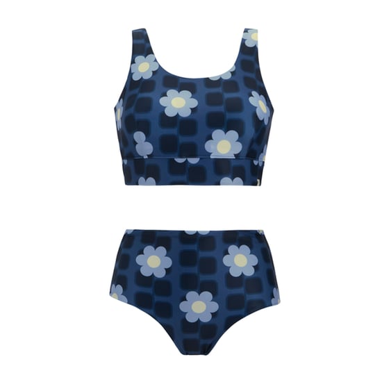 Regatta Dam Orla Kiely Mini Square Flower Vändbar Bikini Set (Blå) - Image 4