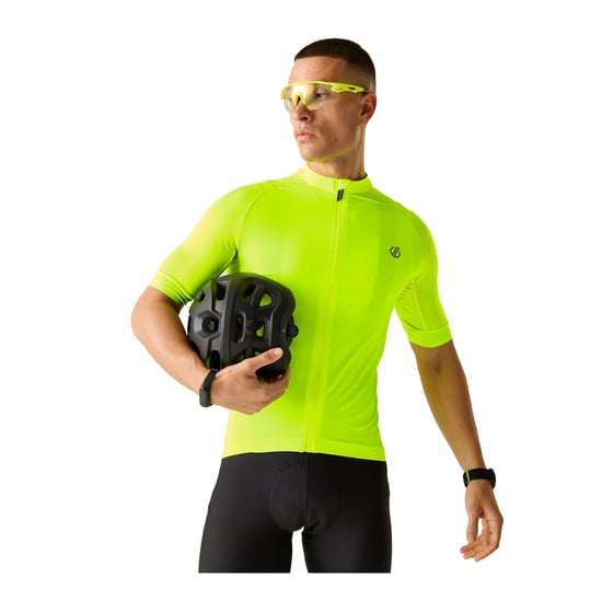 Dare 2B Heren Lightning Korte Mouwen Fietsshirt (Fluo Geel) - Image 4