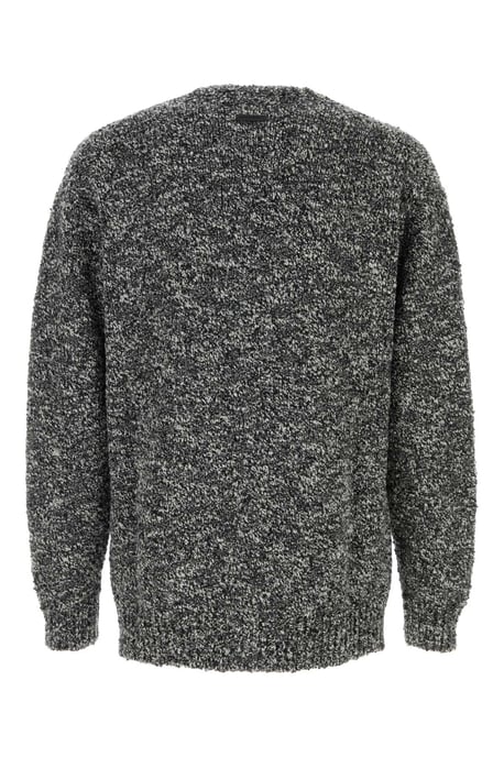 Tvåfärgad ullblandning kofta - Image 2