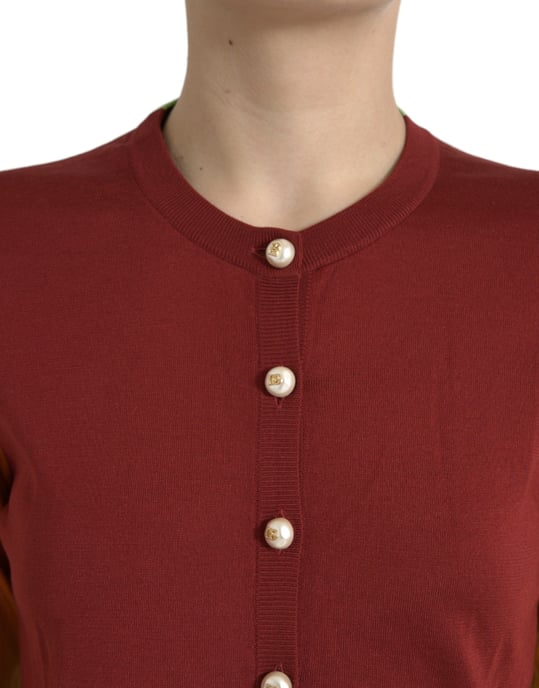 Färgblock Stickad Cardigan - Image 4