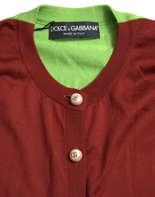 Färgblock Stickad Cardigan - Image 6