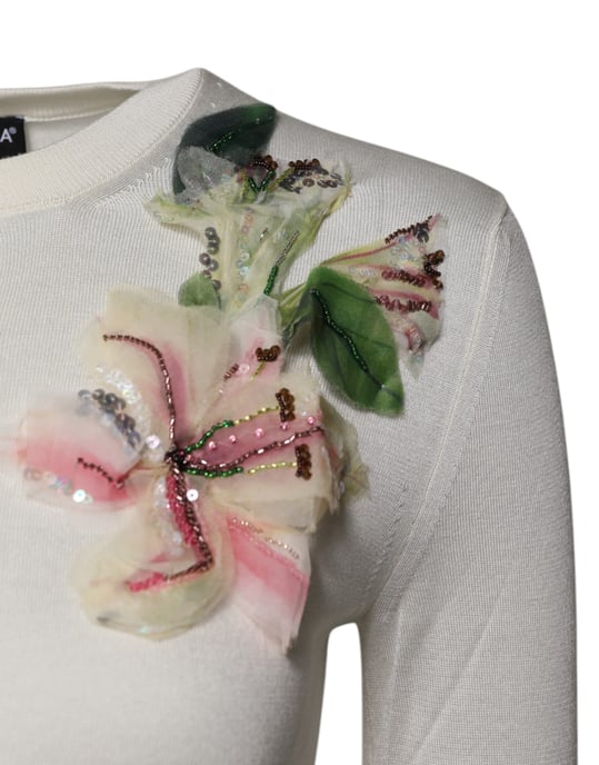 Blommönstrad kashmircardigan - Image 3