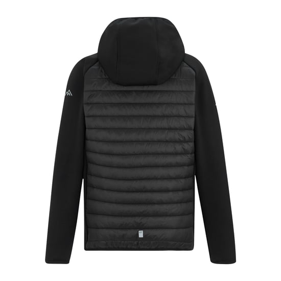Regatta Kinderen/Kids Andreson Hybride Gewatteerde Jacket (Zwart/Seal Grijs) - Image 2