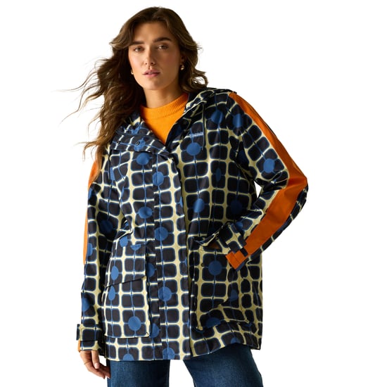 Regatta Dames Orla Kiely Middellange Waterdichte Jas (Navy) - Image 4