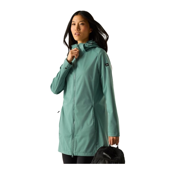 Regatta Womens/Ladies Carisbrooke Softshell Waterproof Jacket (Ivy Moss) - Image 4
