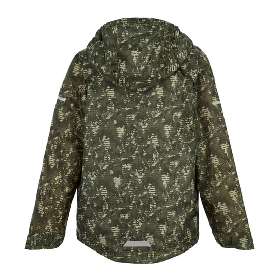 Regatta Childrens/Kids Lever II Line Camo Waterproof Jacket (Light Sage) - Image 2