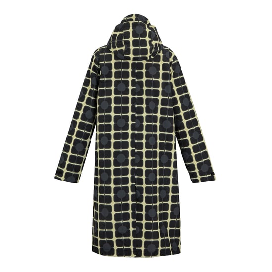 Regatta Womens/Ladies Orla Kiely Poppy Long Length Waterproof Jacket (Monochrome) - Image 2