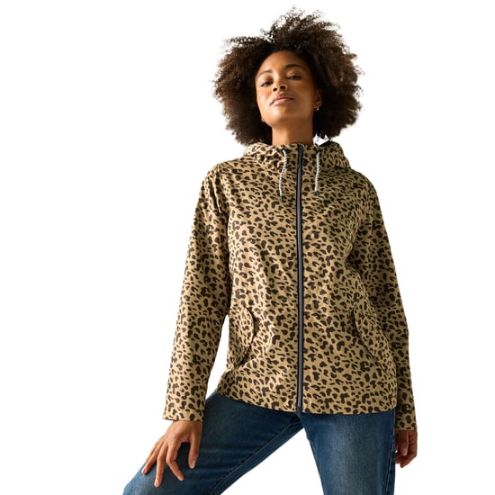 Regatta Womens/Ladies Bayletta Leopard Print Waterproof Jacket (Multicoloured) - Image 4