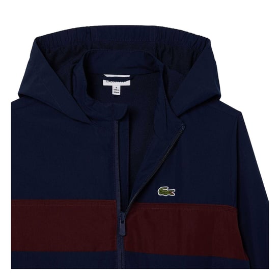 Lacoste Jongens Geborduurd Logobezet Hoodie Jacket (Marineblauw) - Image 3