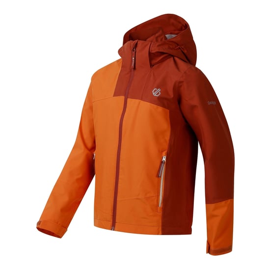 Dare 2B Kinderen Ontdekken III Waterdichte Jas (Verbrand Oranje) - Image 3