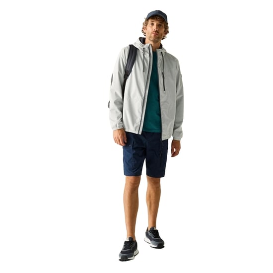 Regatta Mens Shorebay Waterproof Jacket (Silver Grey) - Image 4