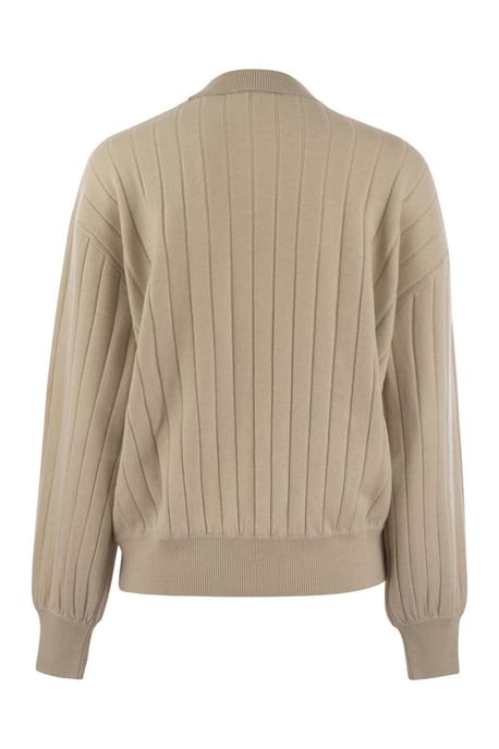 Kasjmier V-hals Trui met Ketting - Image 2