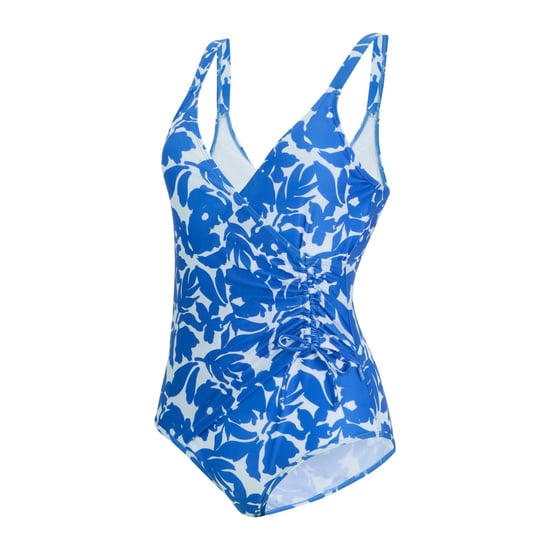 Regatta Dames Baylenne Fleur Bloom Eendelig Zwembadpak (Blauw) - Image 3