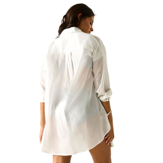 Regatta Womens/Ladies Prena Cover Up Plain Beach Shirt (White) - Image 5