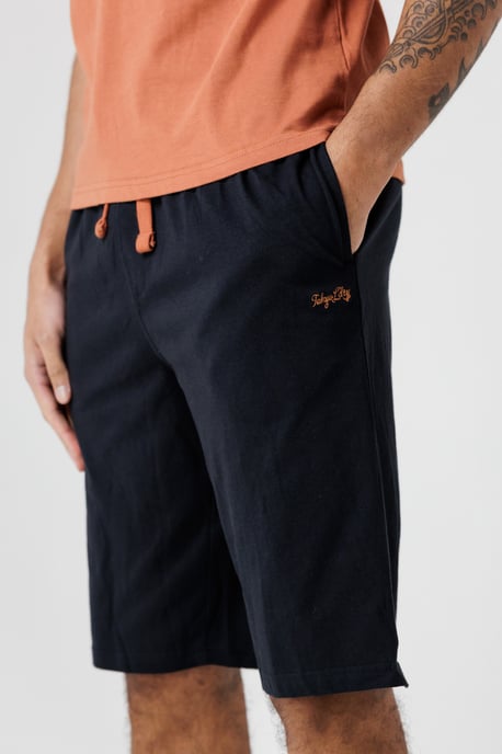 Copper Cotton Crew Neck T-Shirt And Shorts Pyjama Set - Image 4