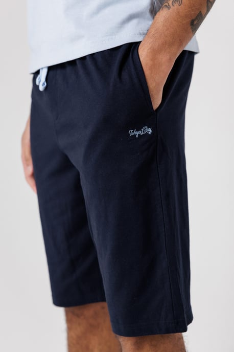 Light Blue Cotton Crew Neck T-Shirt And Shorts Pyjama Set - Image 3