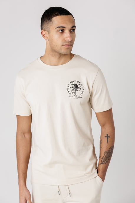 Stone Tokyo Laundry Athletics Club Logo T-Shirt And Jogger Short Set - Image 4