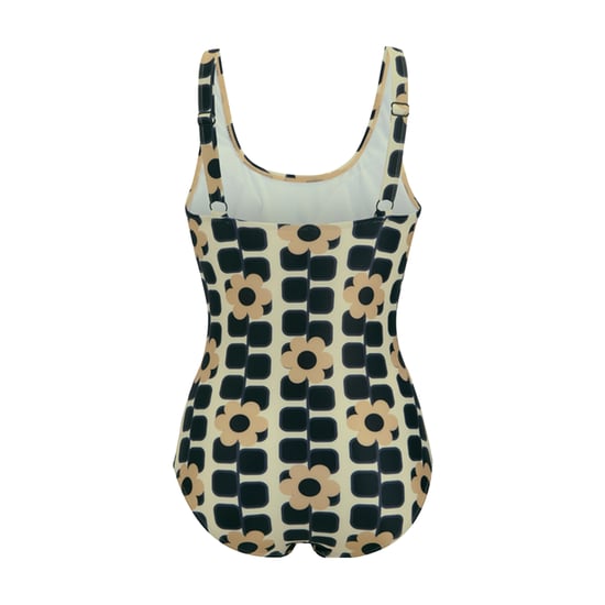 Regatta Womens/Ladies Orla Kiely Giant Square Flower One Piece Swimsuit (Monochrome) - Image 2
