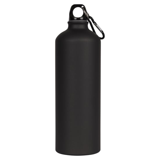 Trespass Volwassenen Slurp waterfles met karabijnhaak (1 liter) (Matzwart) - Image 2