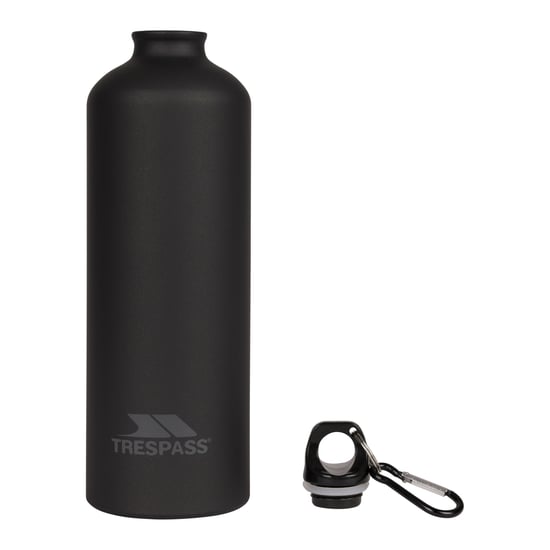 Trespass Volwassenen Slurp waterfles met karabijnhaak (1 liter) (Matzwart) - Image 3