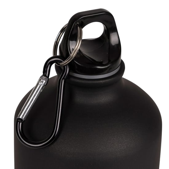 Trespass Volwassenen Slurp waterfles met karabijnhaak (1 liter) (Matzwart) - Image 4