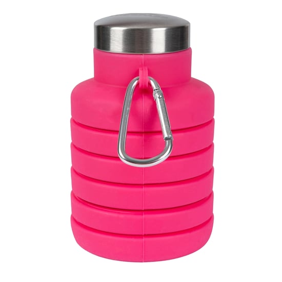 Trespass Vavo opvouwbare silicone waterfles (Flamingo Roze) - Image 2