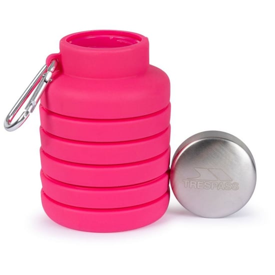 Trespass Vavo opvouwbare silicone waterfles (Flamingo Roze) - Image 3